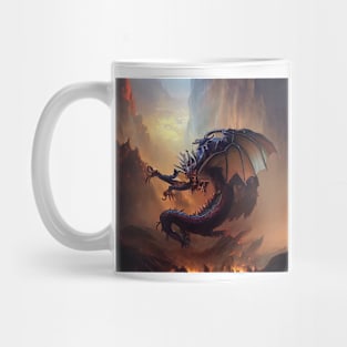 Dragon in the mountains Mug